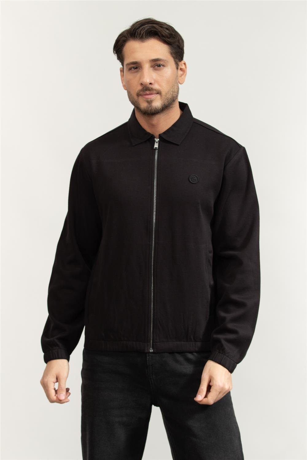 Boss C-Serlio 116 Erkek Fermuarlı Sweatshirt