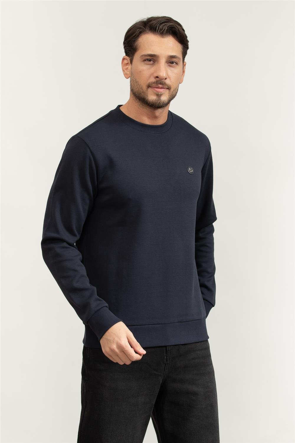 Boss C-Sharpe 01 Erkek Bisiklet Yaka Sweatshirt