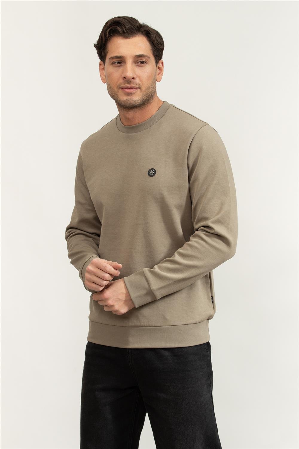 Boss C-Sharpe 01 Erkek Bisiklet Yaka Sweatshirt