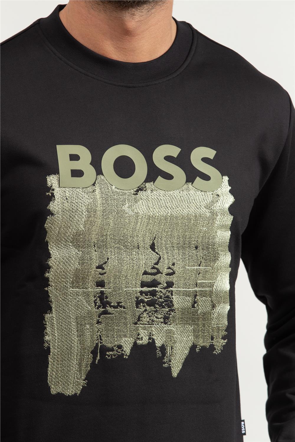 BOSS C-Soleri Erkek Bisiklet Yaka Sweatshirt