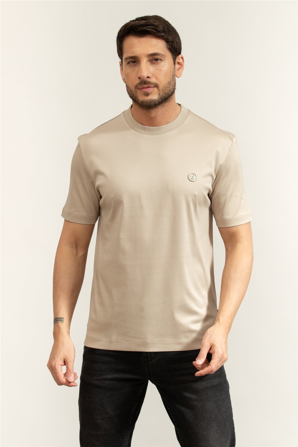 BOSS C Taut 01 Erkek Bisiklet Yaka T-Shirt