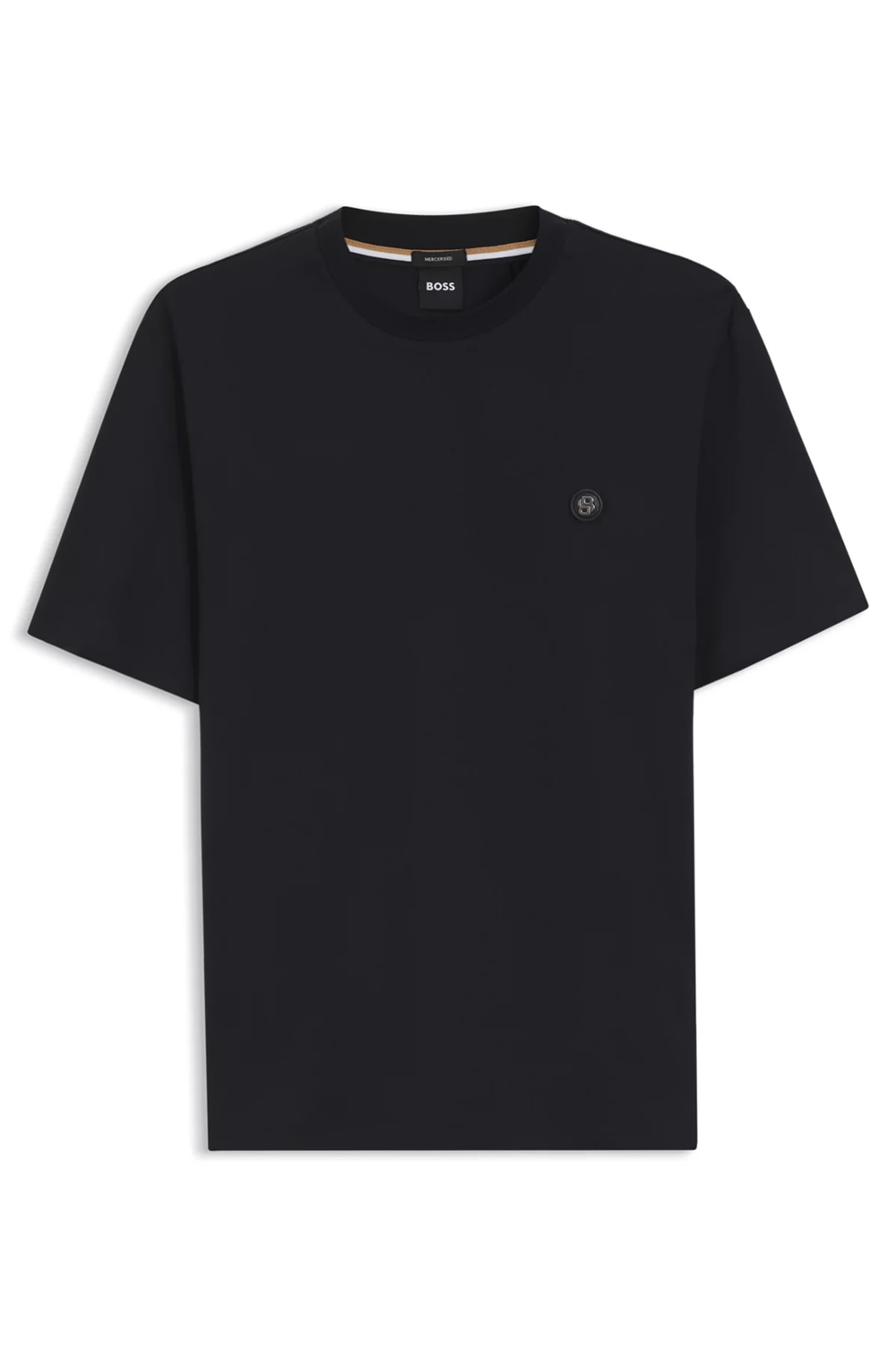 BOSS C Taut 01 Erkek Bisiklet Yaka T-Shirt Mavi
