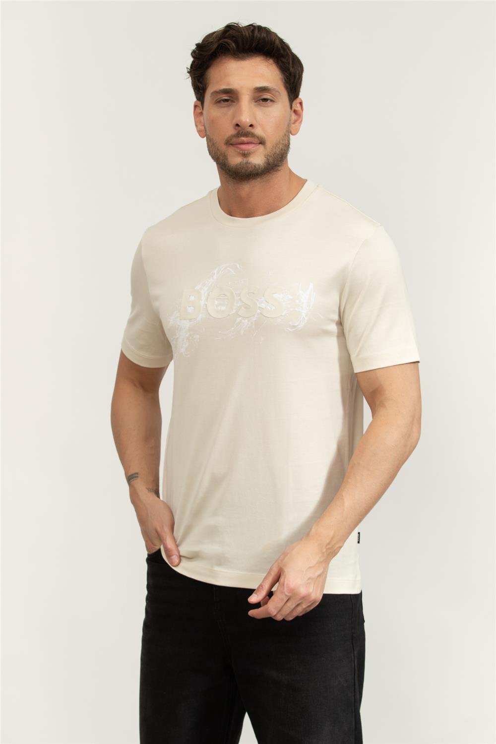 Boss C-Thompson 215 Erkek Bisiklet Yaka T-Shirt