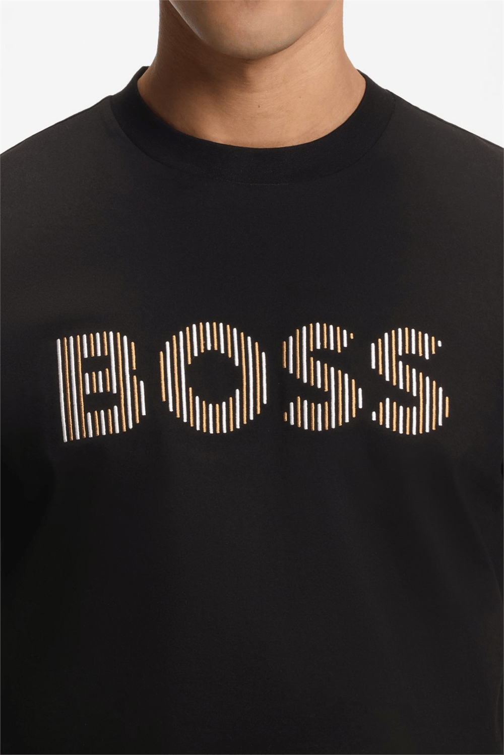 Boss C Thompson 41 Erkek Bisiklet Yaka T-Shirt Siyah