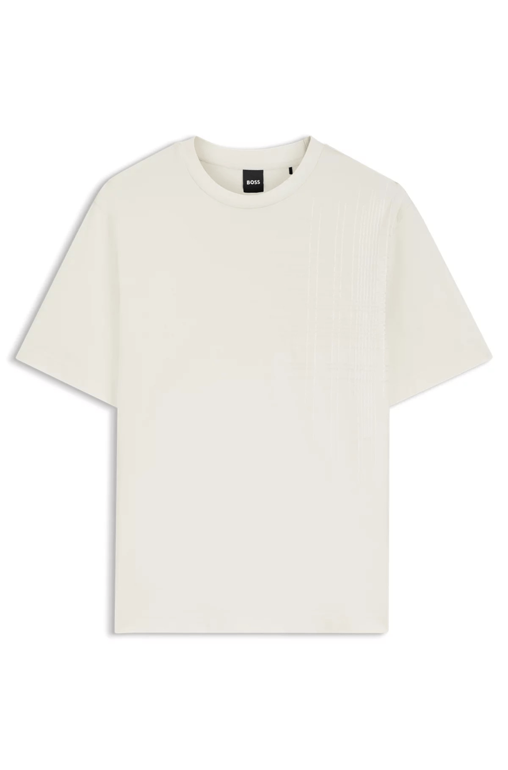 BOSS C Tigerman 49 Erkek Bisiklet Yaka T-Shirt Beyaz