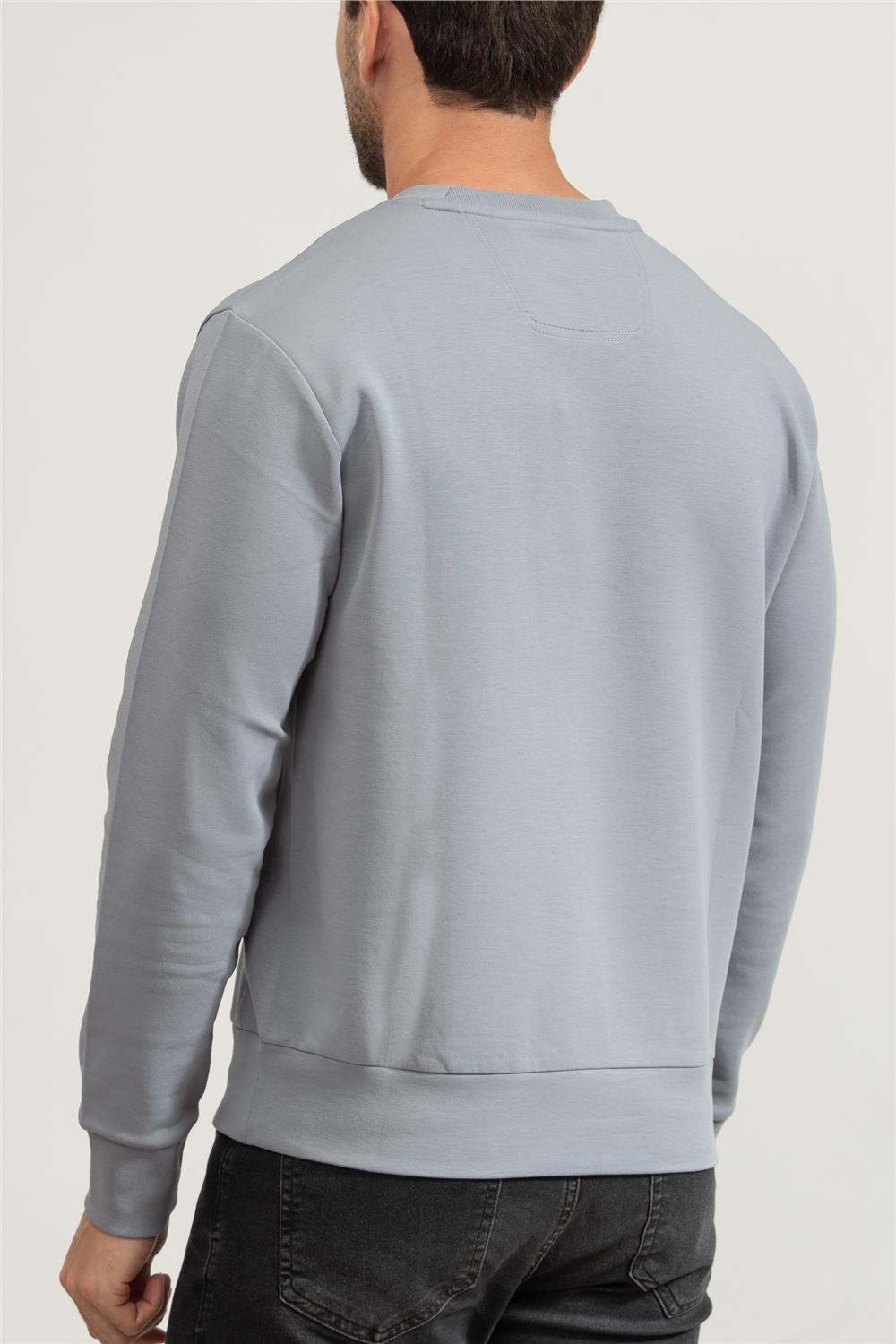 Boss Erkek Bisiklet Yaka Sweatshirt