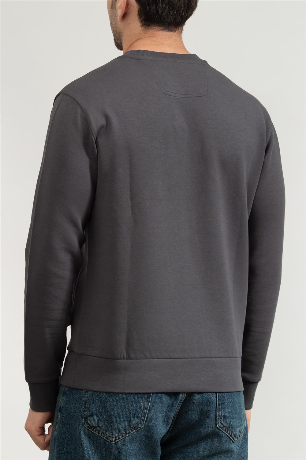 Boss Erkek Bisiklet Yaka Sweatshirt
