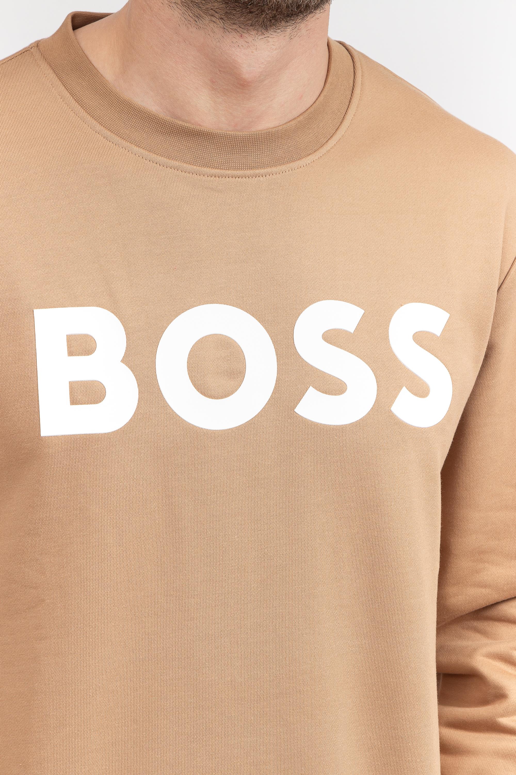 Boss Erkek Bisiklet Yaka Sweatshirt