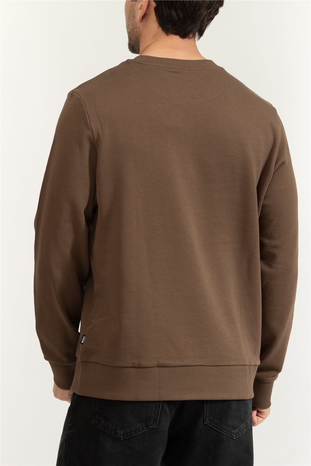 Boss Erkek Bisiklet Yaka Sweatshirt