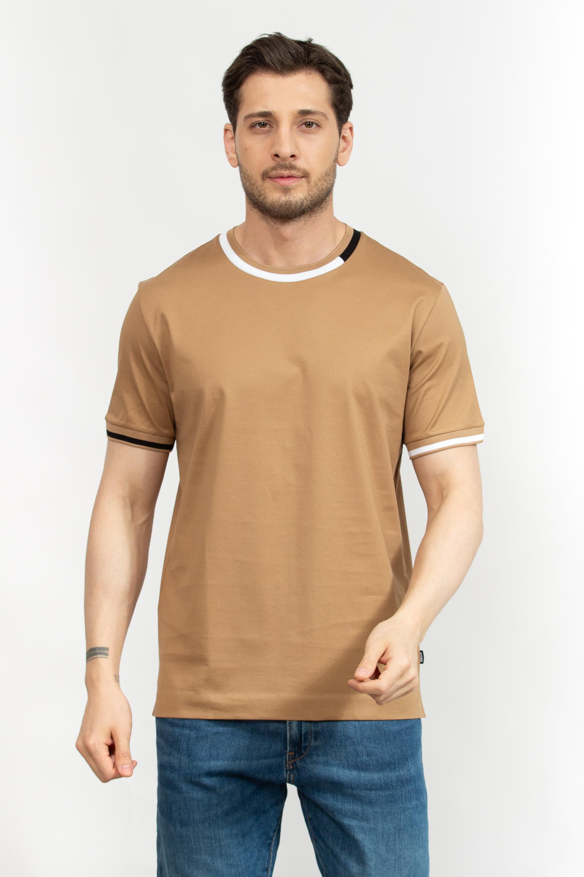 Boss Erkek Bisiklet Yaka T-Shirt