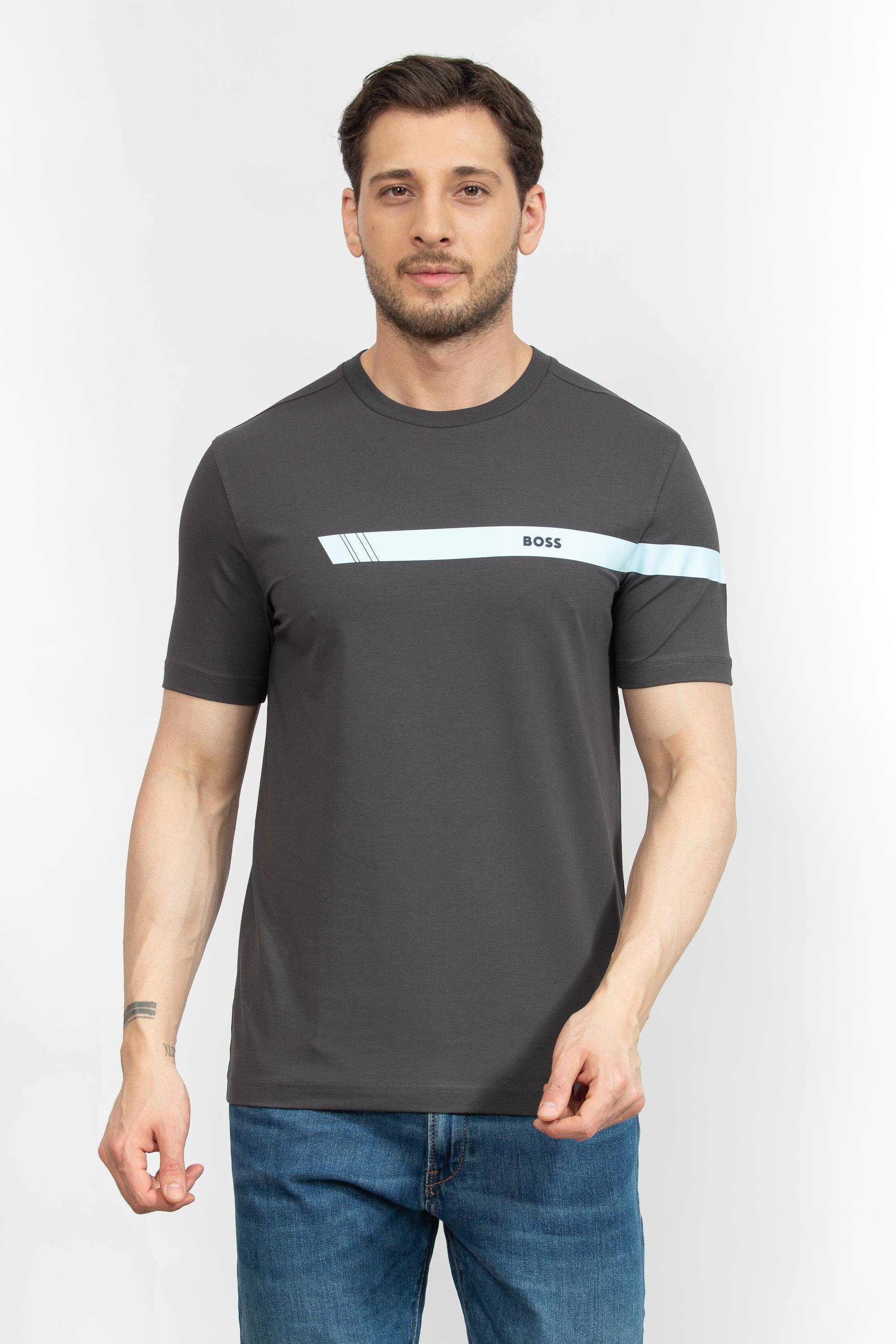 Boss Erkek Bisiklet Yaka T-Shirt
