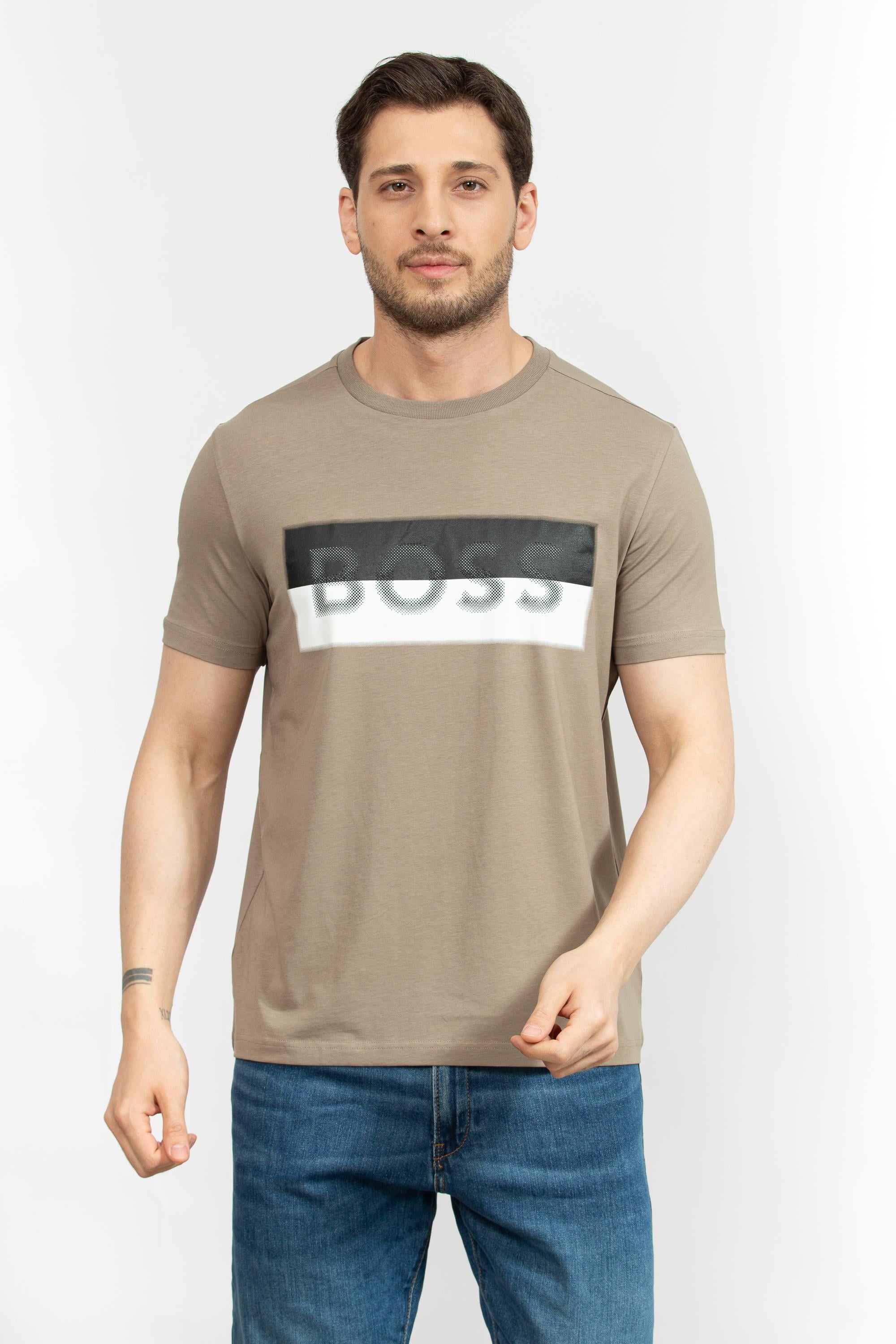 Boss Erkek Bisiklet Yaka T-Shirt