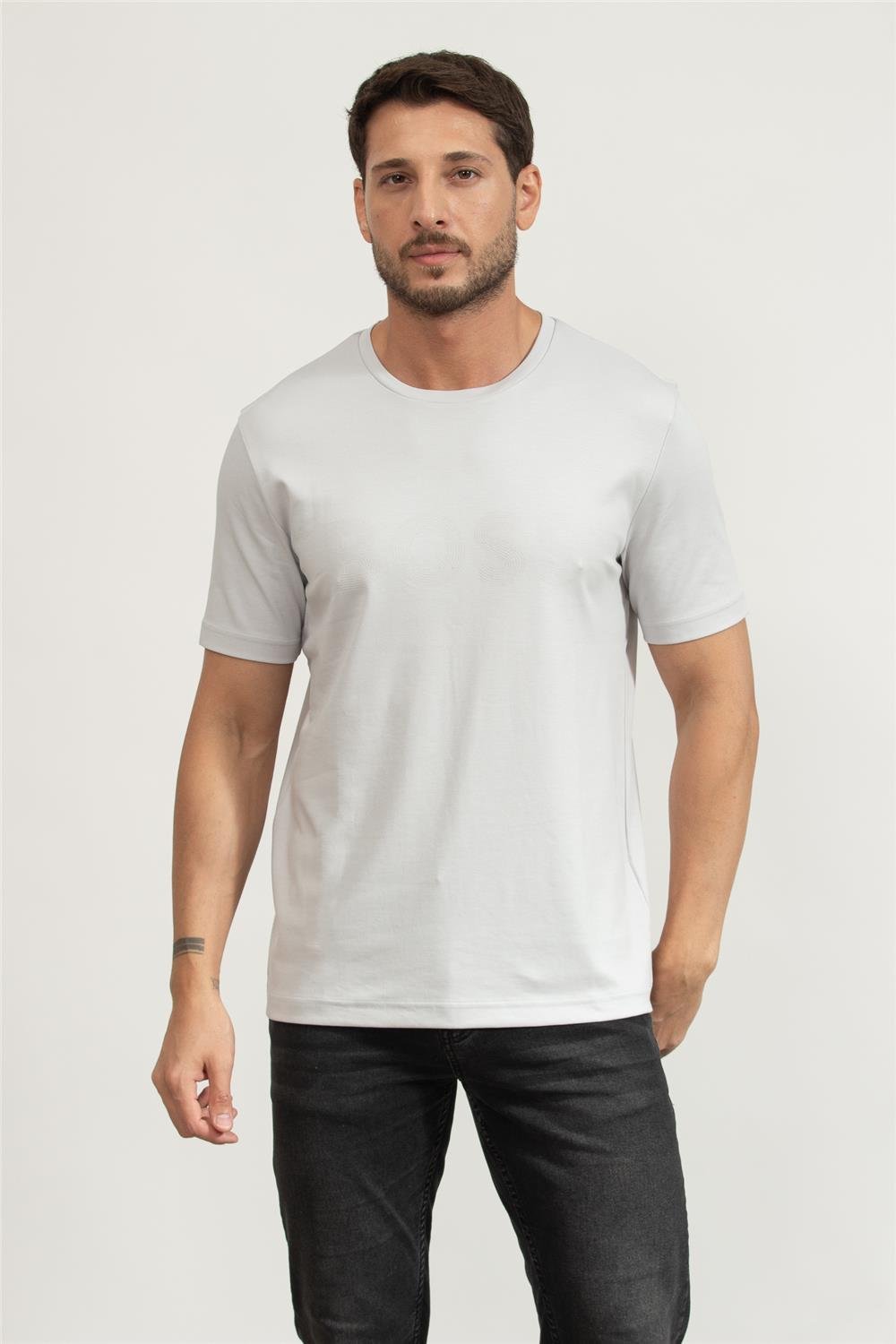 Boss Erkek Bisiklet Yaka T-Shirt