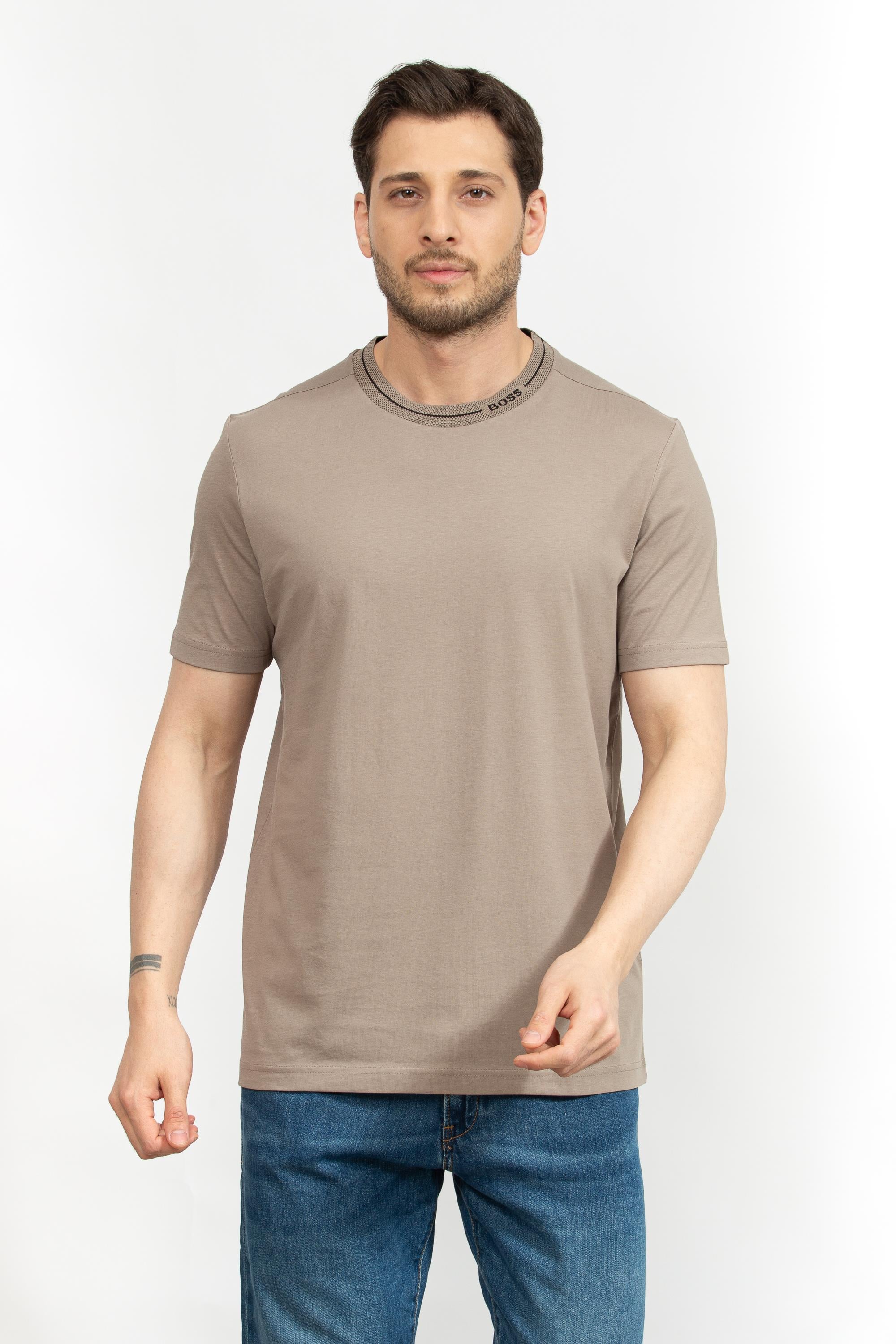 Boss Erkek Bisiklet Yaka T-Shirt