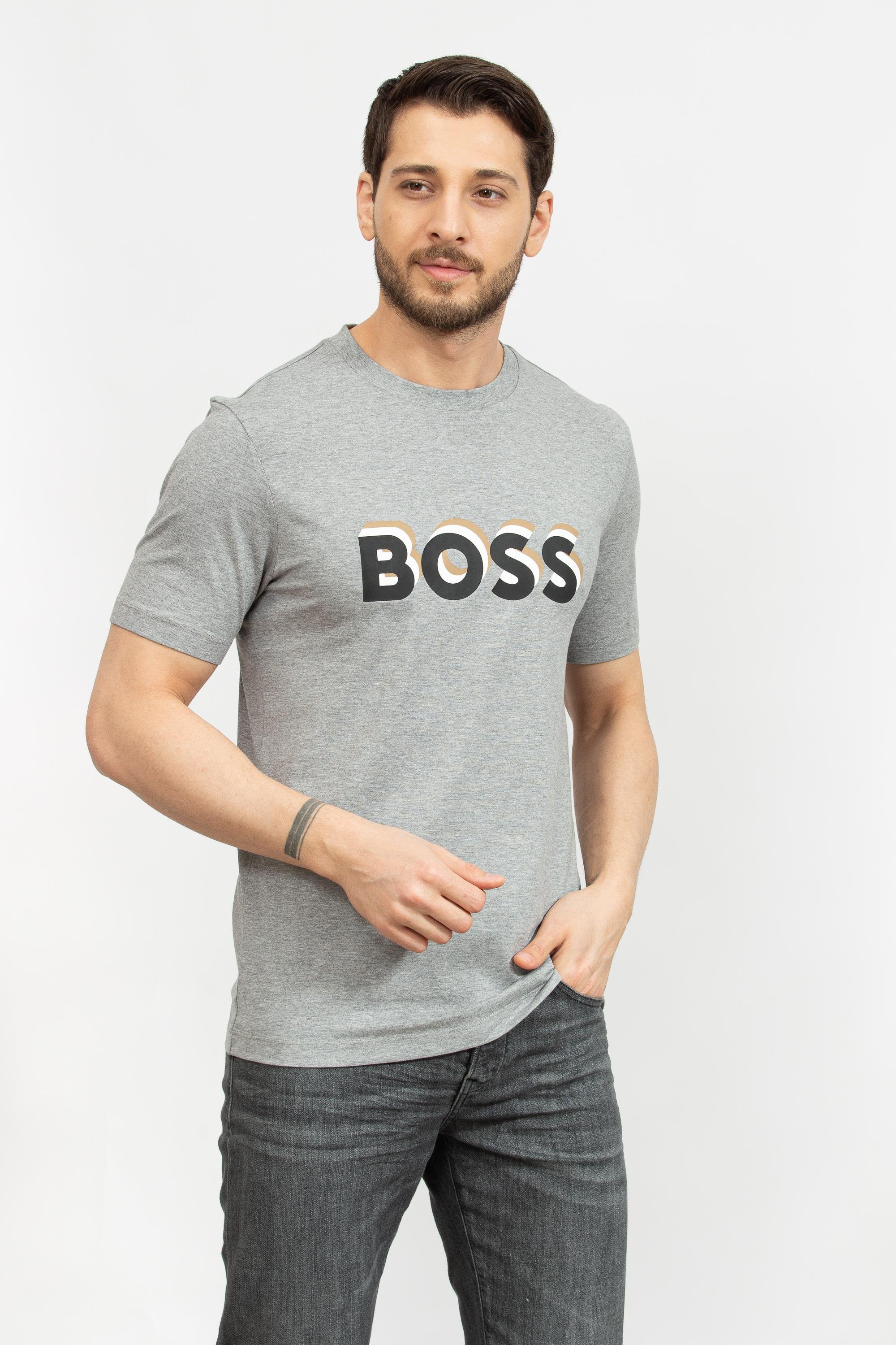 Boss Erkek Bisiklet Yaka T-Shirt