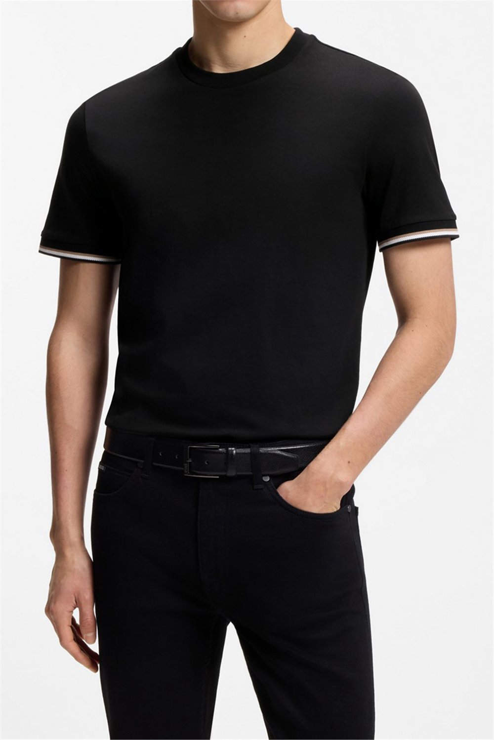 Boss Erkek Bisiklet Yaka T-Shirt