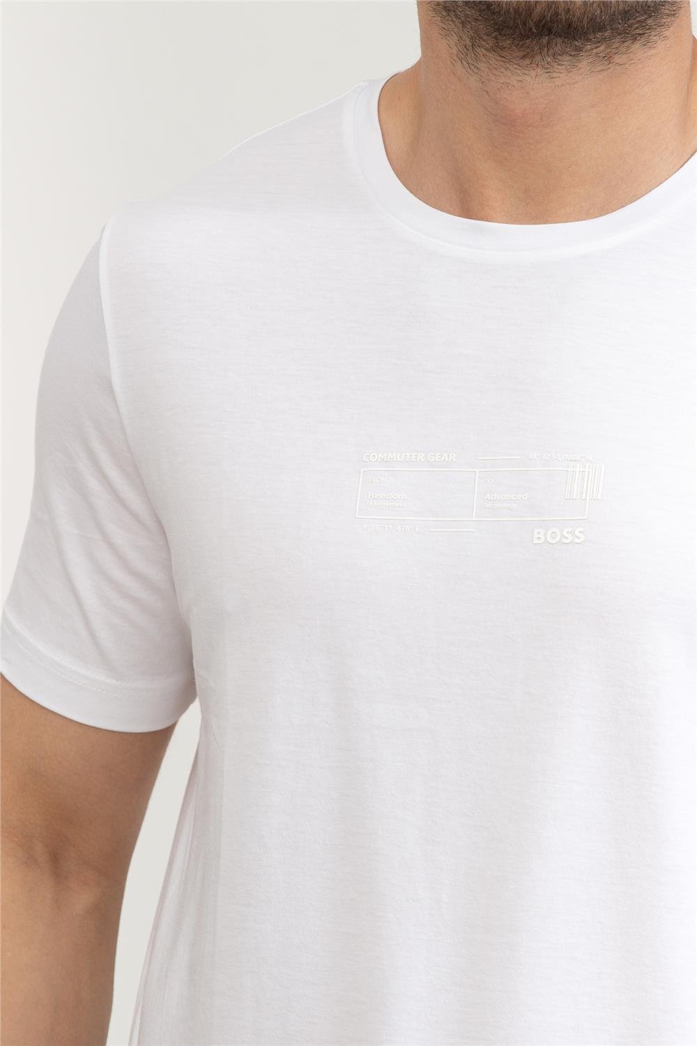 Boss Erkek Bisiklet Yaka T-Shirt
