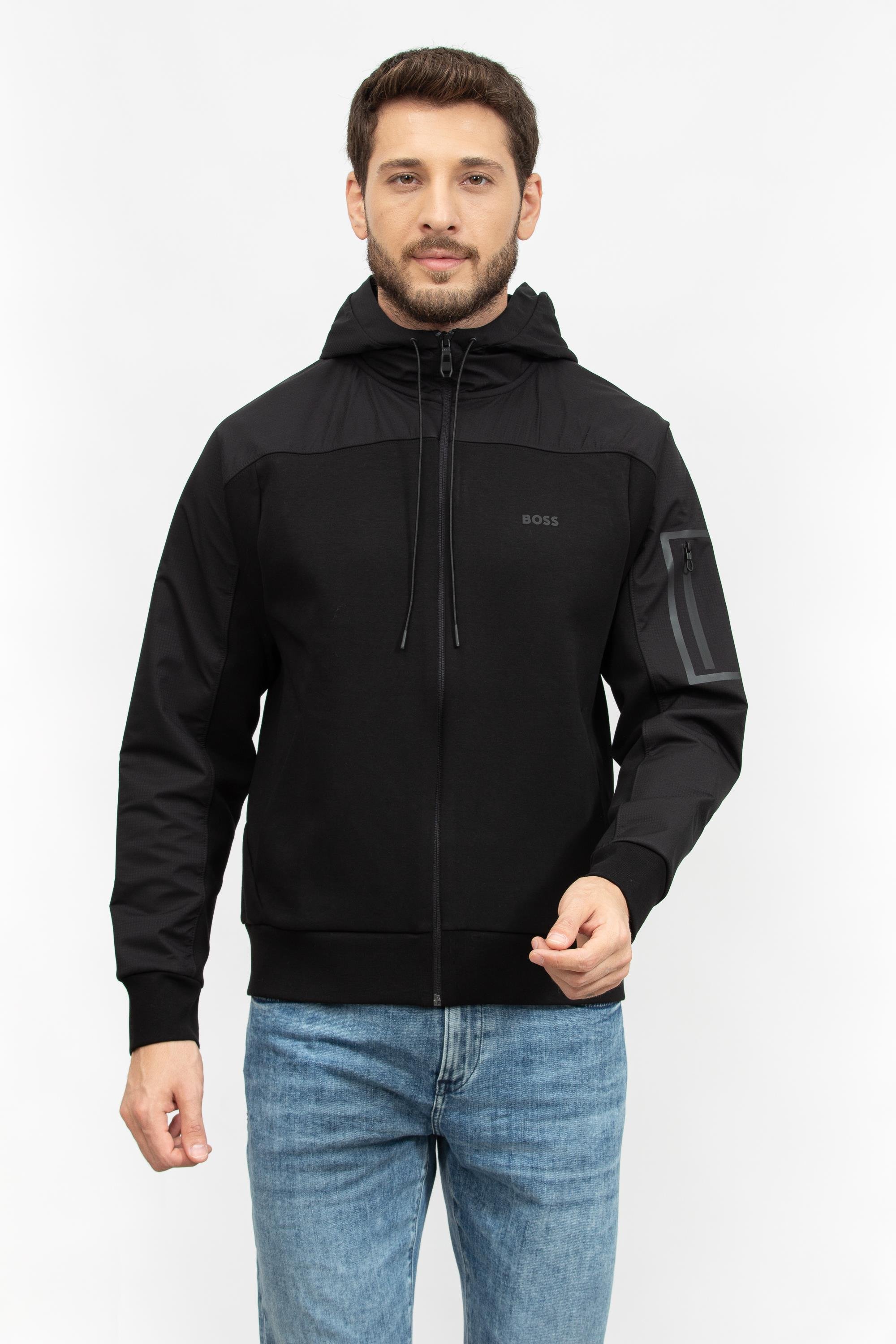 Boss Erkek Fermuarlı Sweatshirt