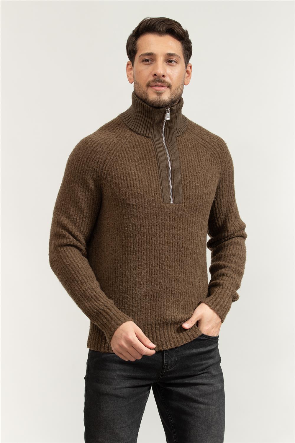 Boss Erkek Fermuarlı Sweatshirt