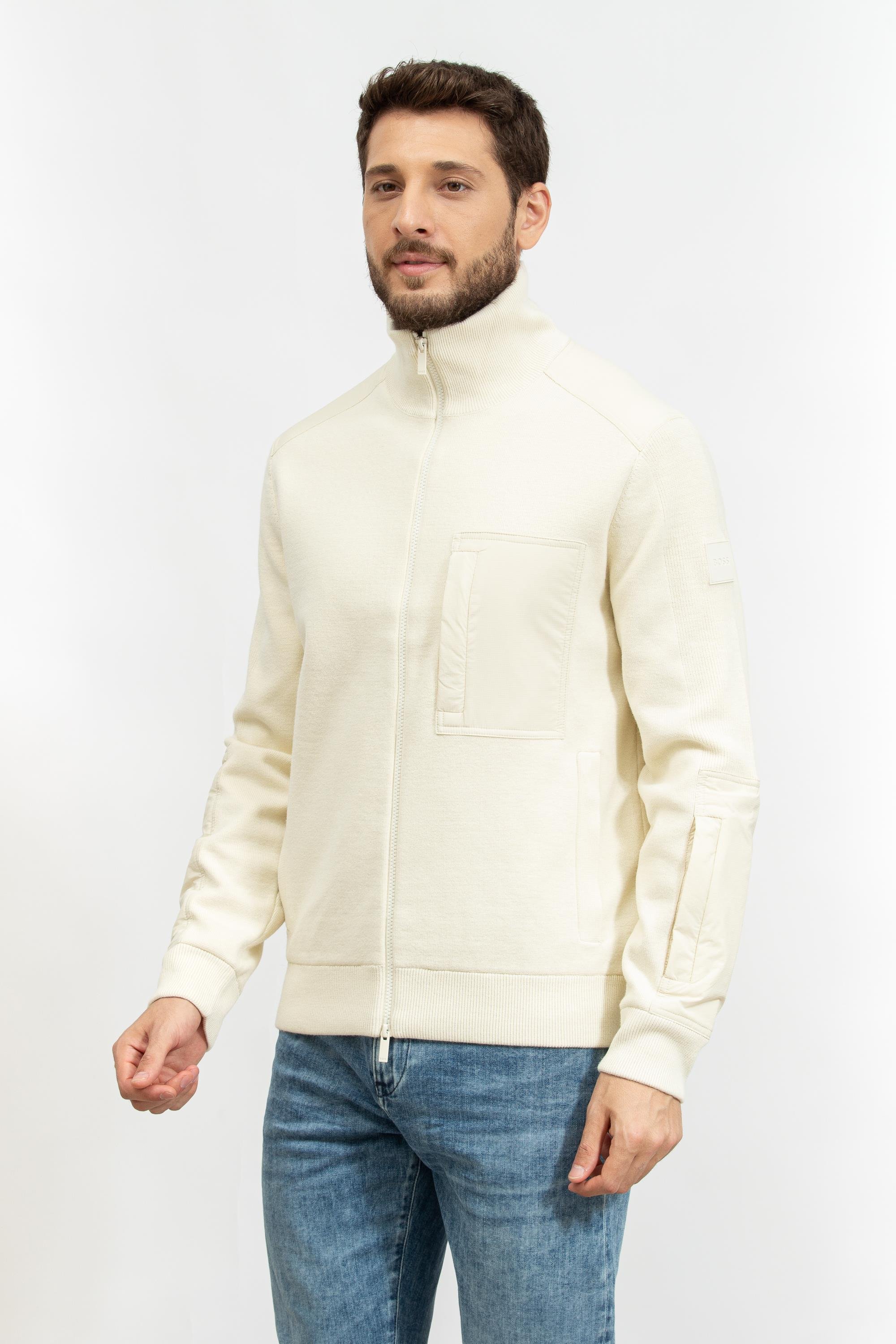 Boss Erkek Fermuarlı Sweatshirt