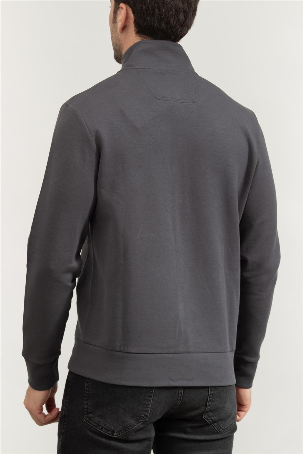 Boss Erkek Fermuarlı Sweatshirt