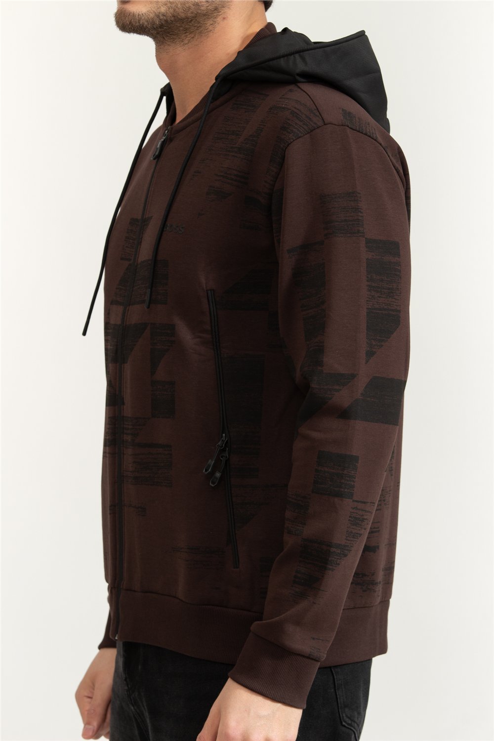 Boss Erkek Fermuarlı Sweatshirt