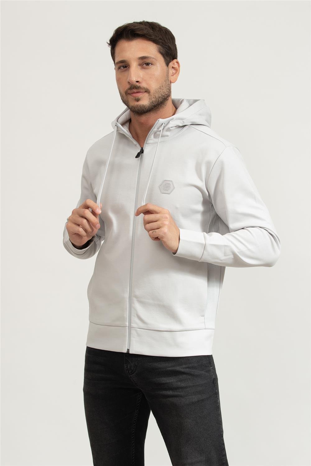 Boss Erkek Fermuarlı Sweatshirt