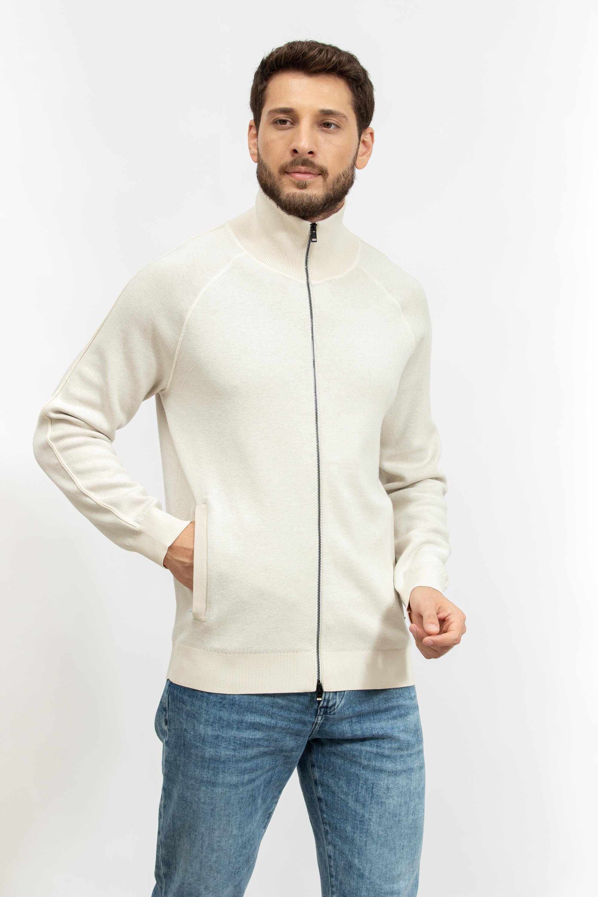 Boss Erkek Fermuarlı Sweatshirt