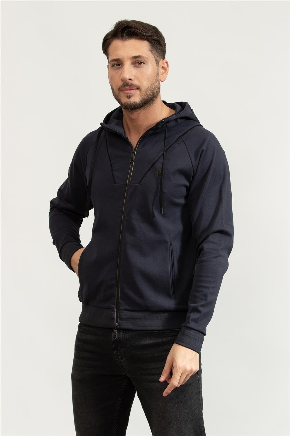 Boss Erkek Fermuarlı Sweatshirt