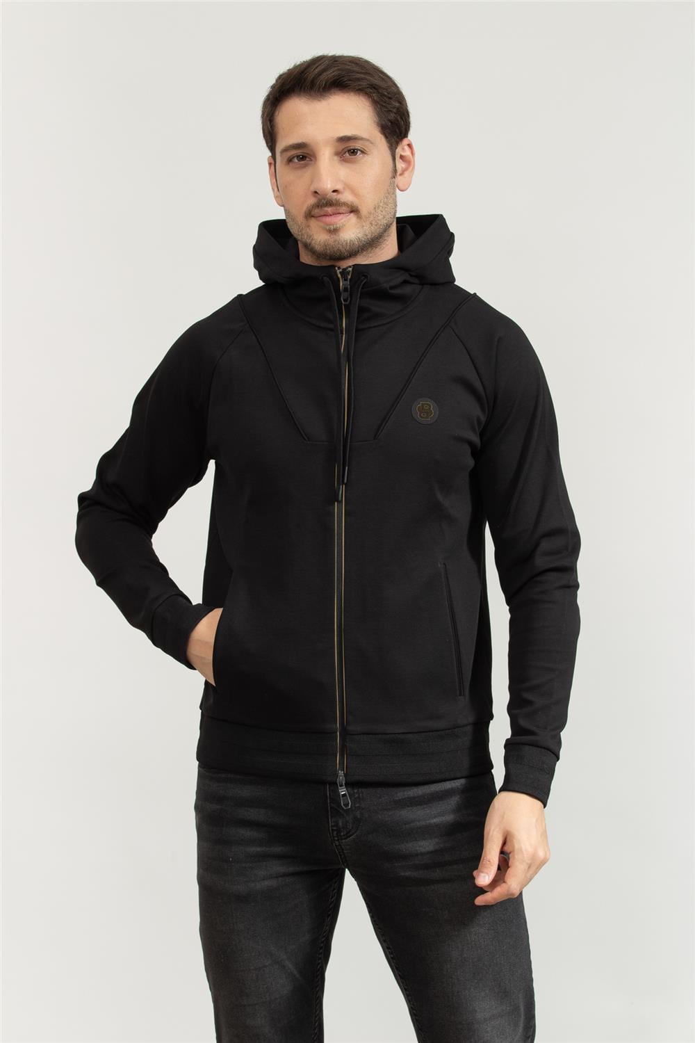 Boss Erkek Fermuarlı Sweatshirt
