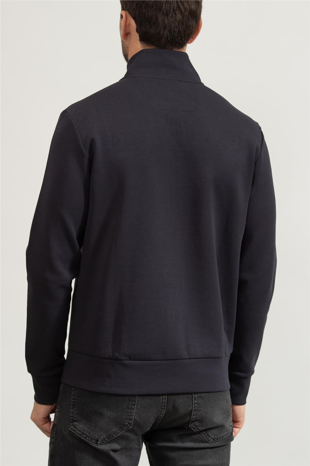 Boss Erkek Fermuarlı Sweatshirt