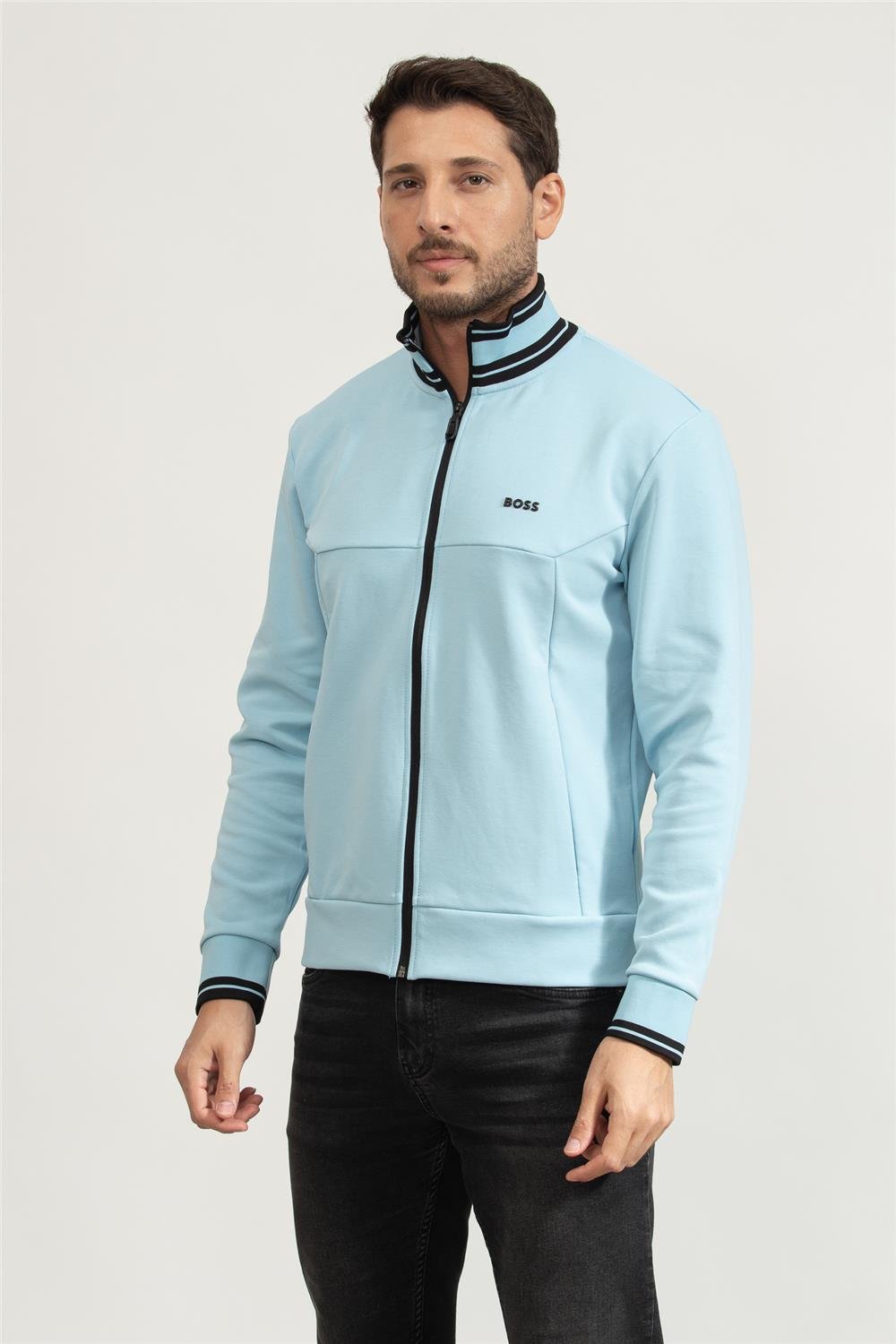Boss Erkek Fermuarlı Sweatshirt