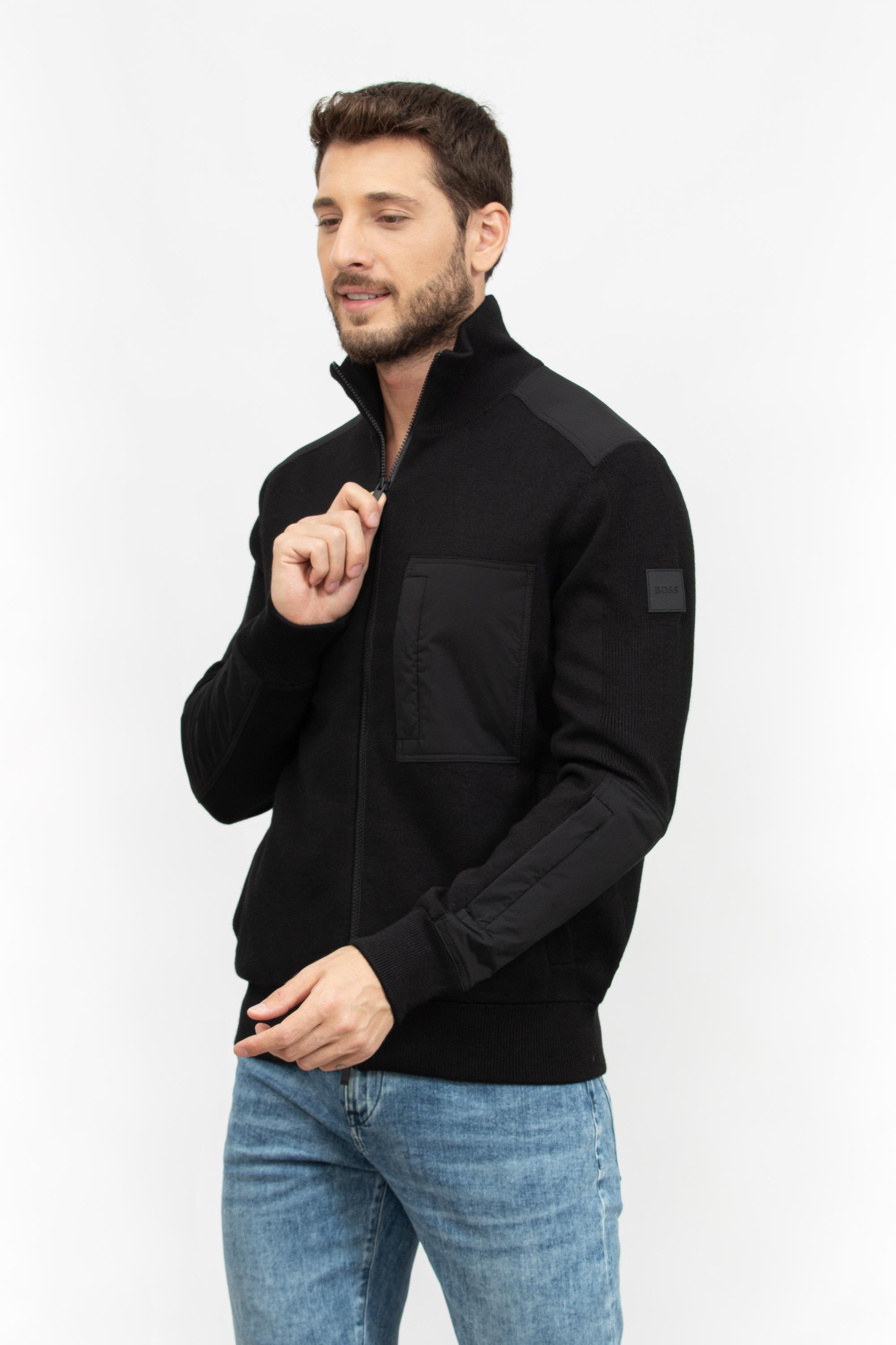 Boss Erkek Fermuarlı Sweatshirt