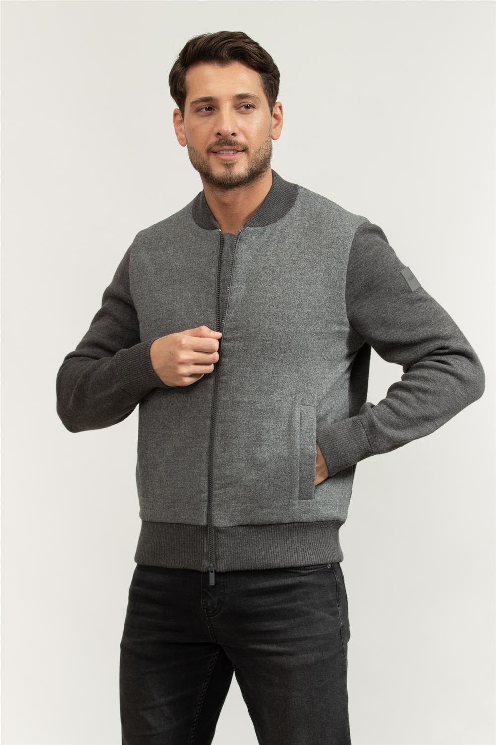 Boss Erkek Fermuarlı Sweatshirt