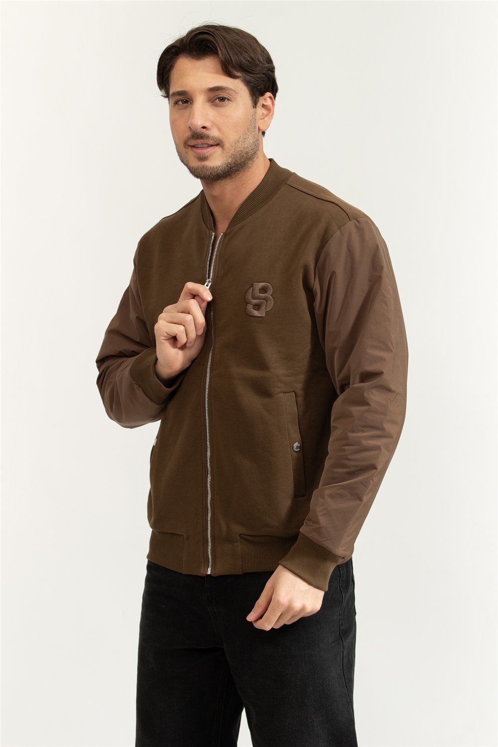 Boss Erkek Fermuarlı Sweatshirt