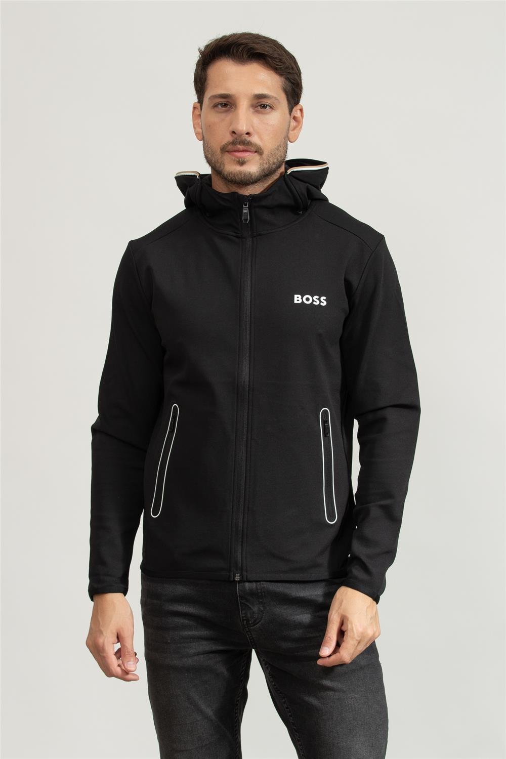 Boss Erkek Fermuarlı Sweatshirt