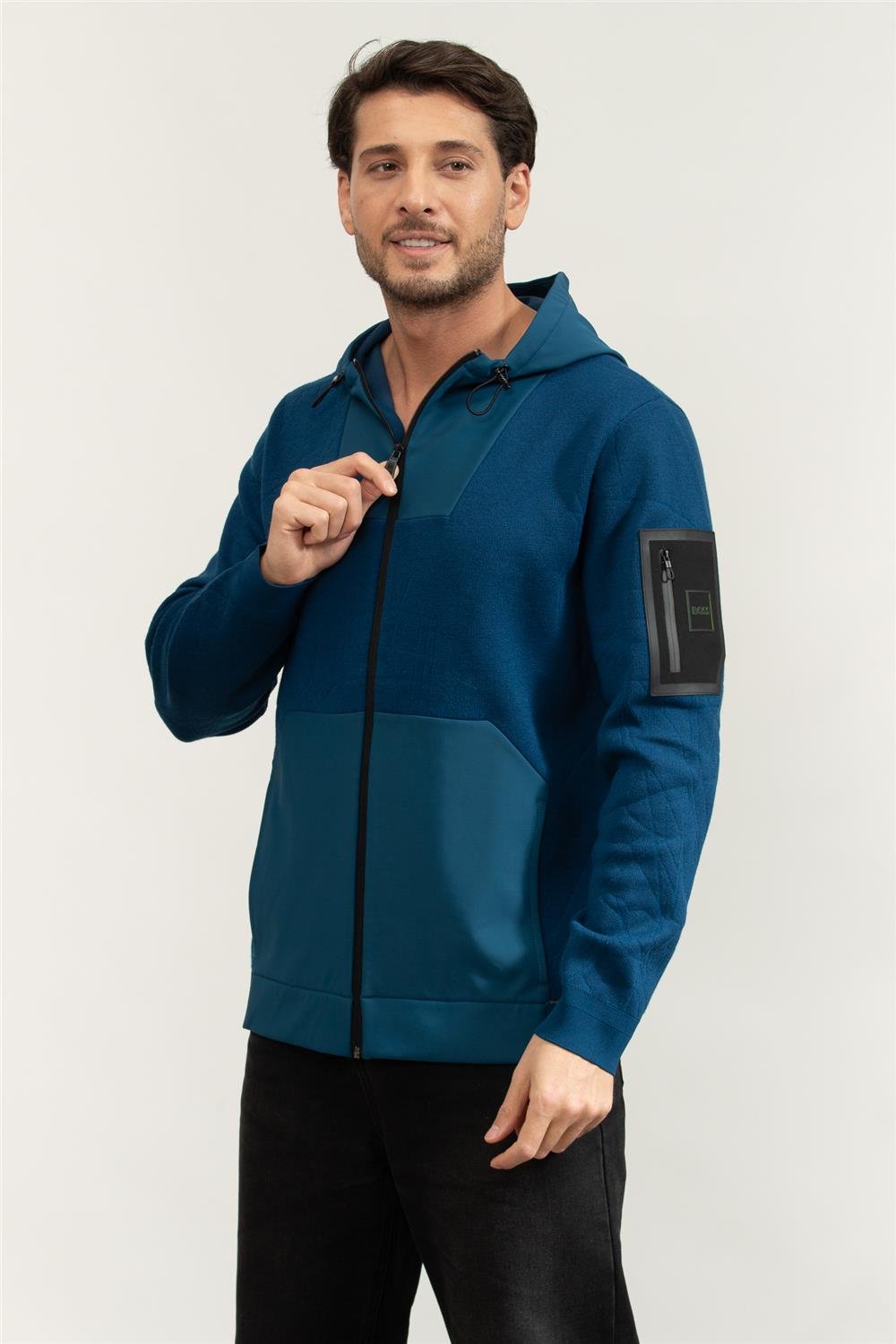 Boss Erkek Fermuarlı Sweatshirt