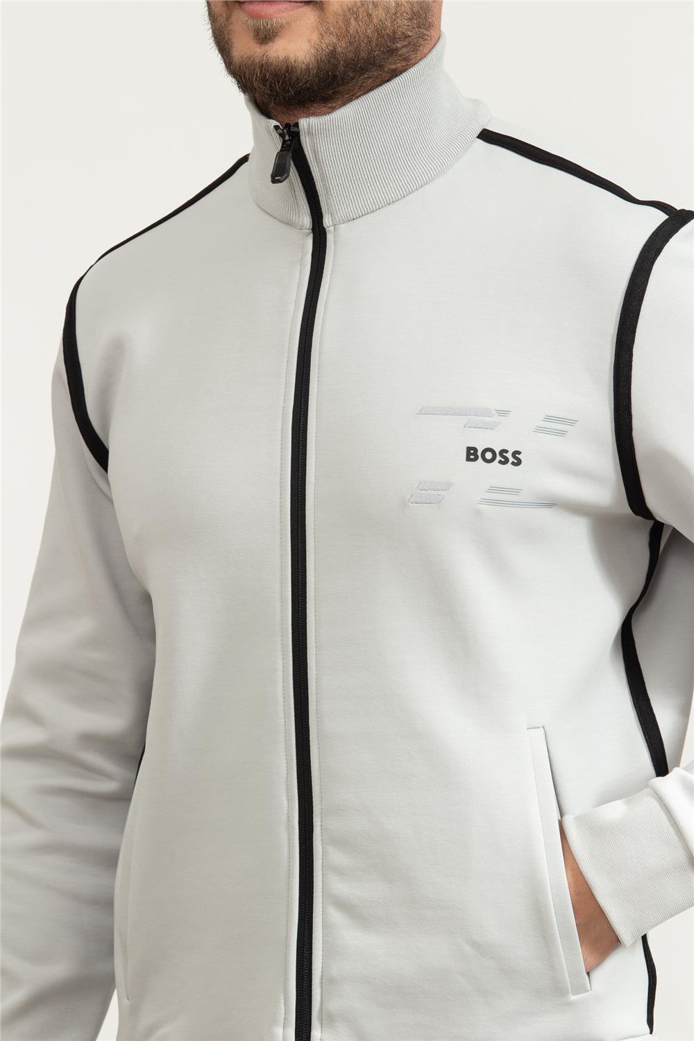 Boss Erkek Fermuarlı Sweatshirt