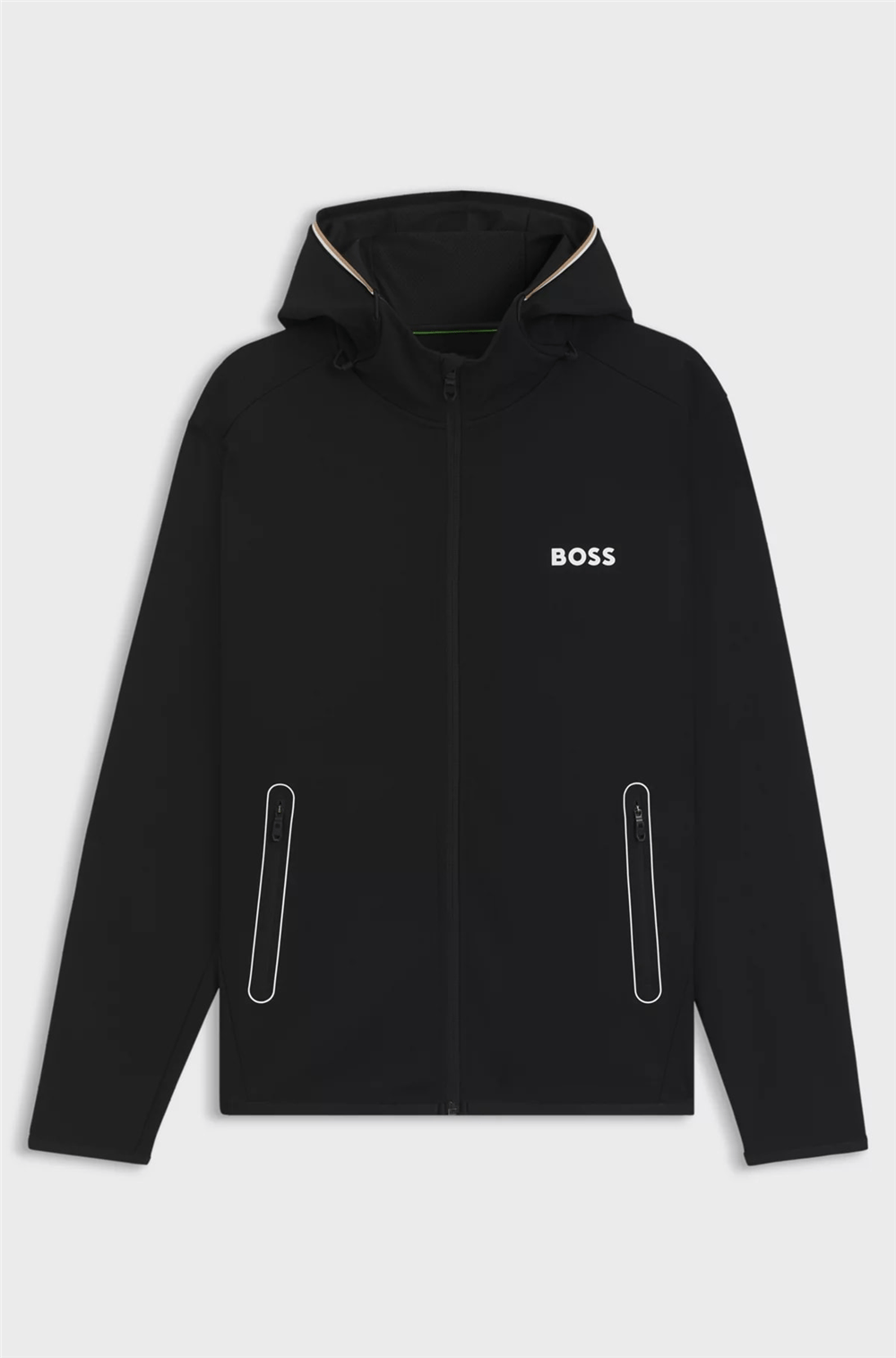 Boss Erkek Fermuarlı Sweatshirt Siyah
