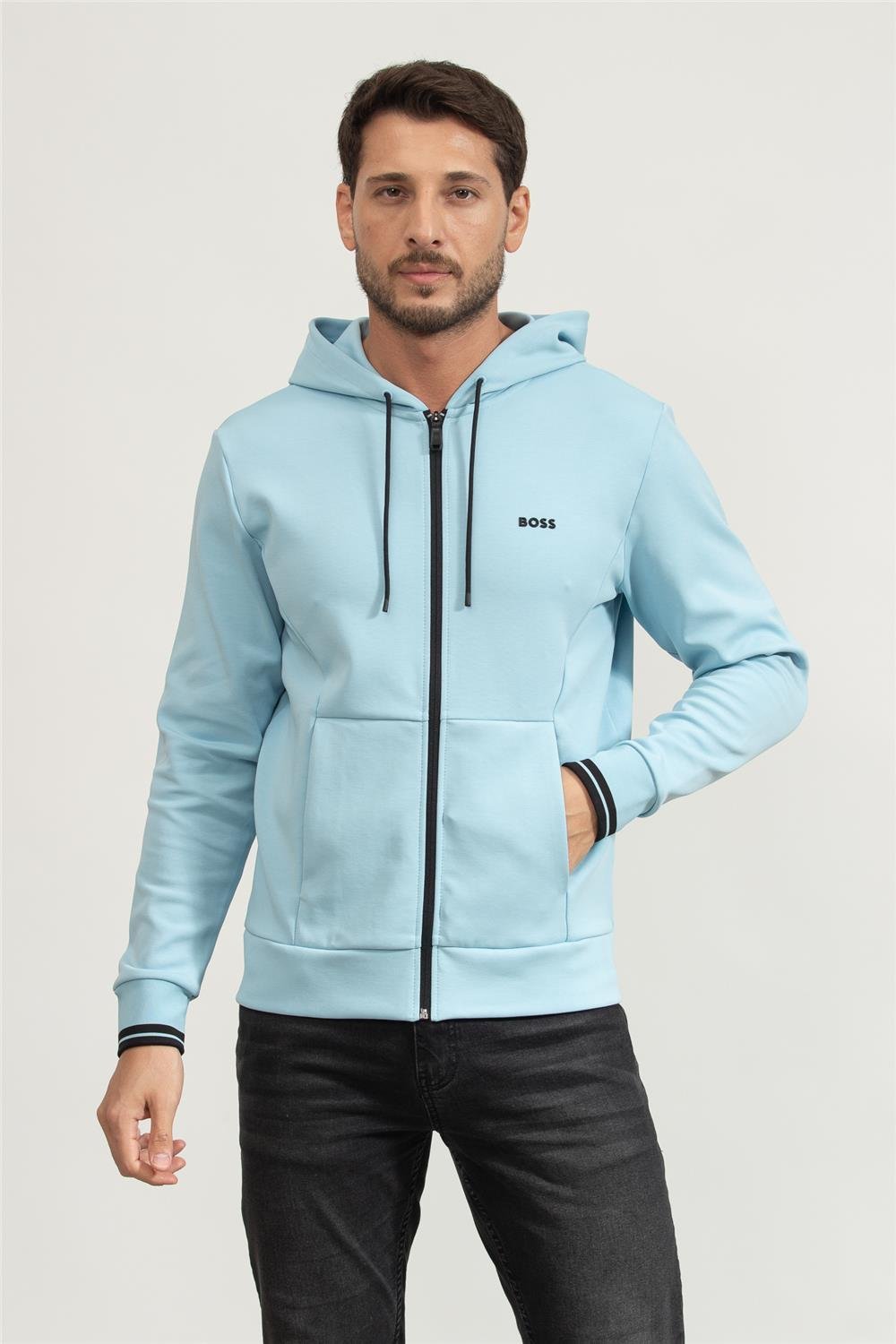 Boss Erkek Kapüşonlu Sweatshirt