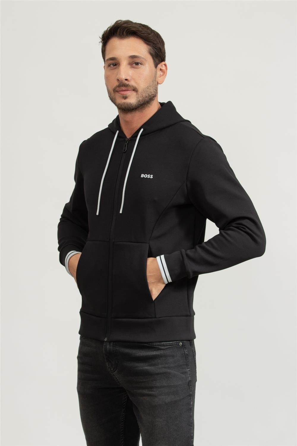 Boss Erkek Kapüşonlu Sweatshirt