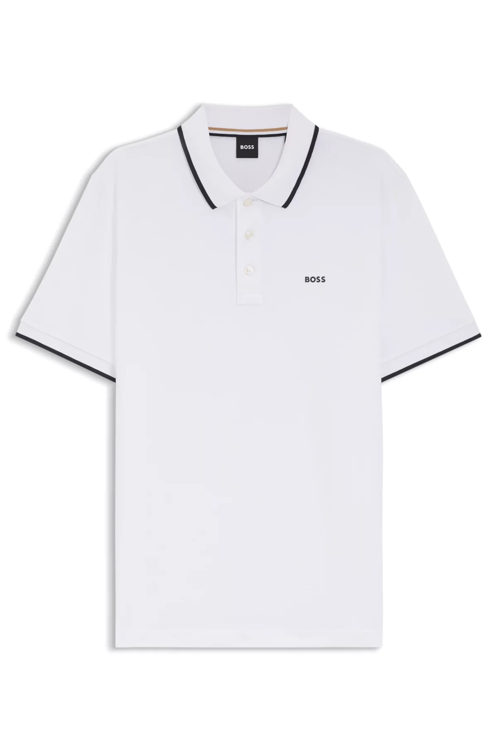 Boss Erkek Polo Yaka T-Shirt Beyaz