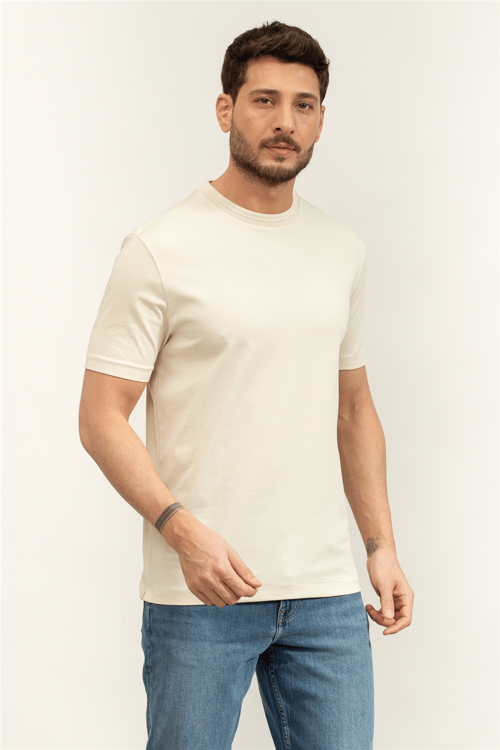 BOSS H Thompson 247 Erkek Bisiklet Yaka T-Shirt