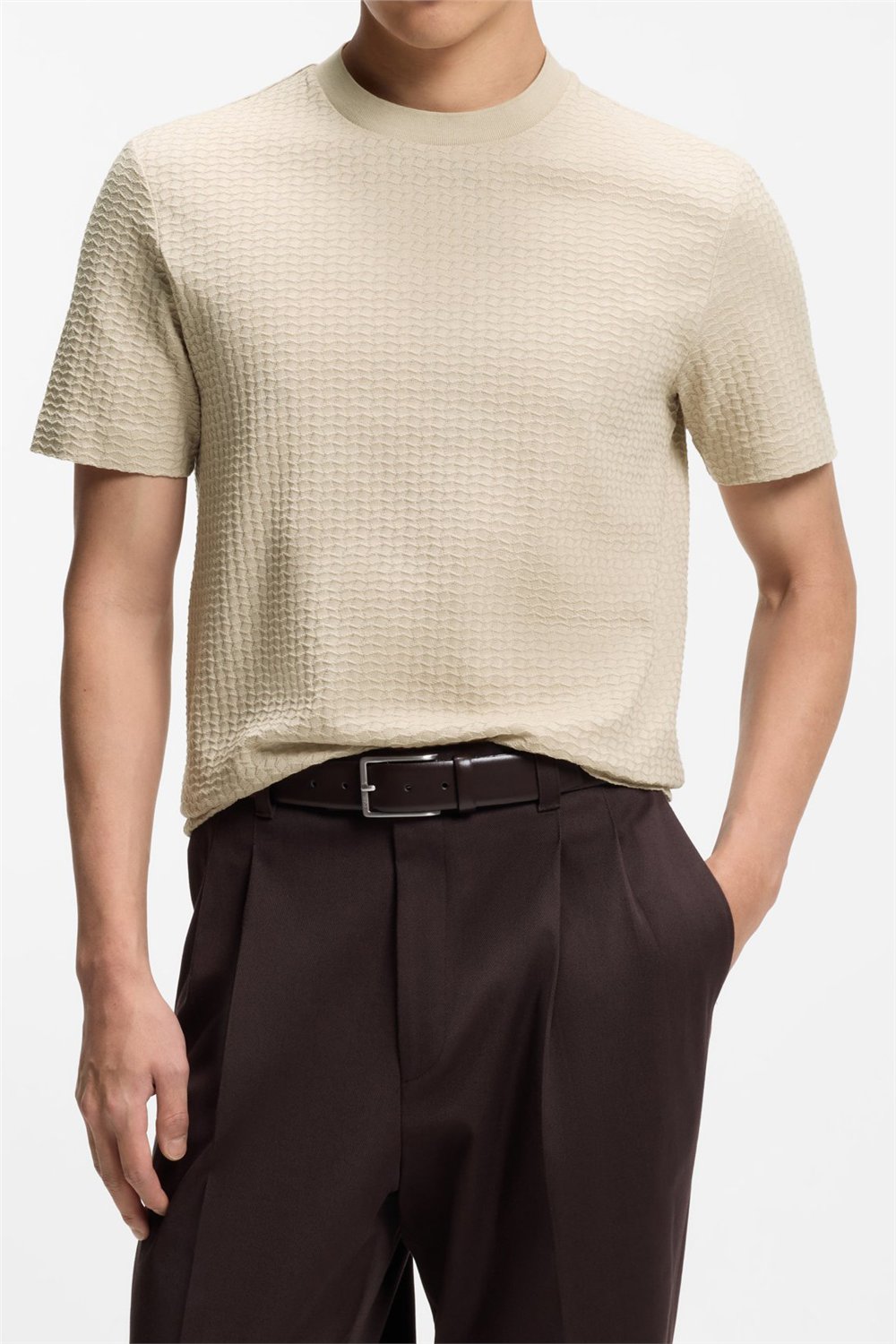 Boss H Thompson 251 Erkek Bisiklet Yaka T-Shirt