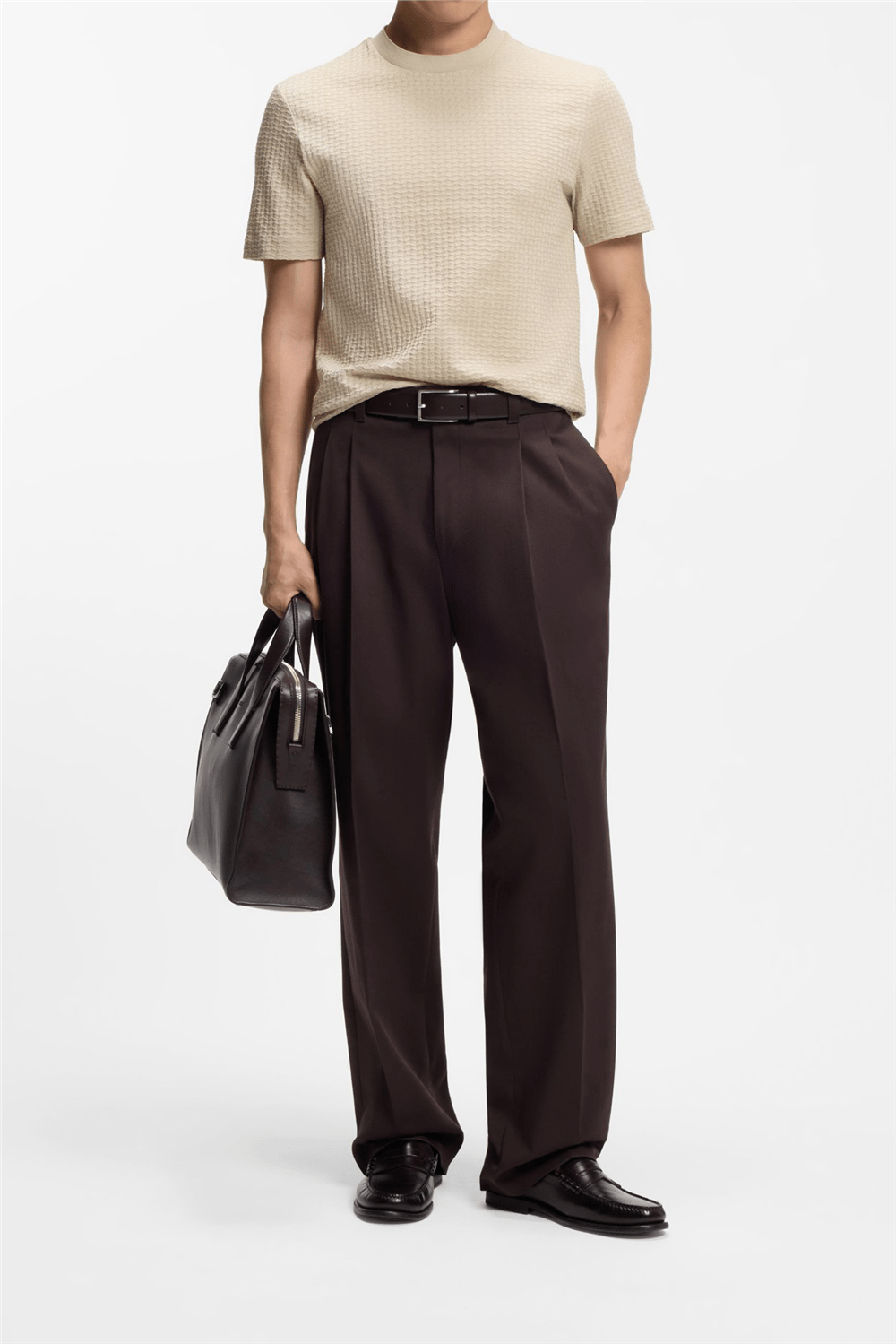 Boss H Thompson 251 Erkek Bisiklet Yaka T-Shirt