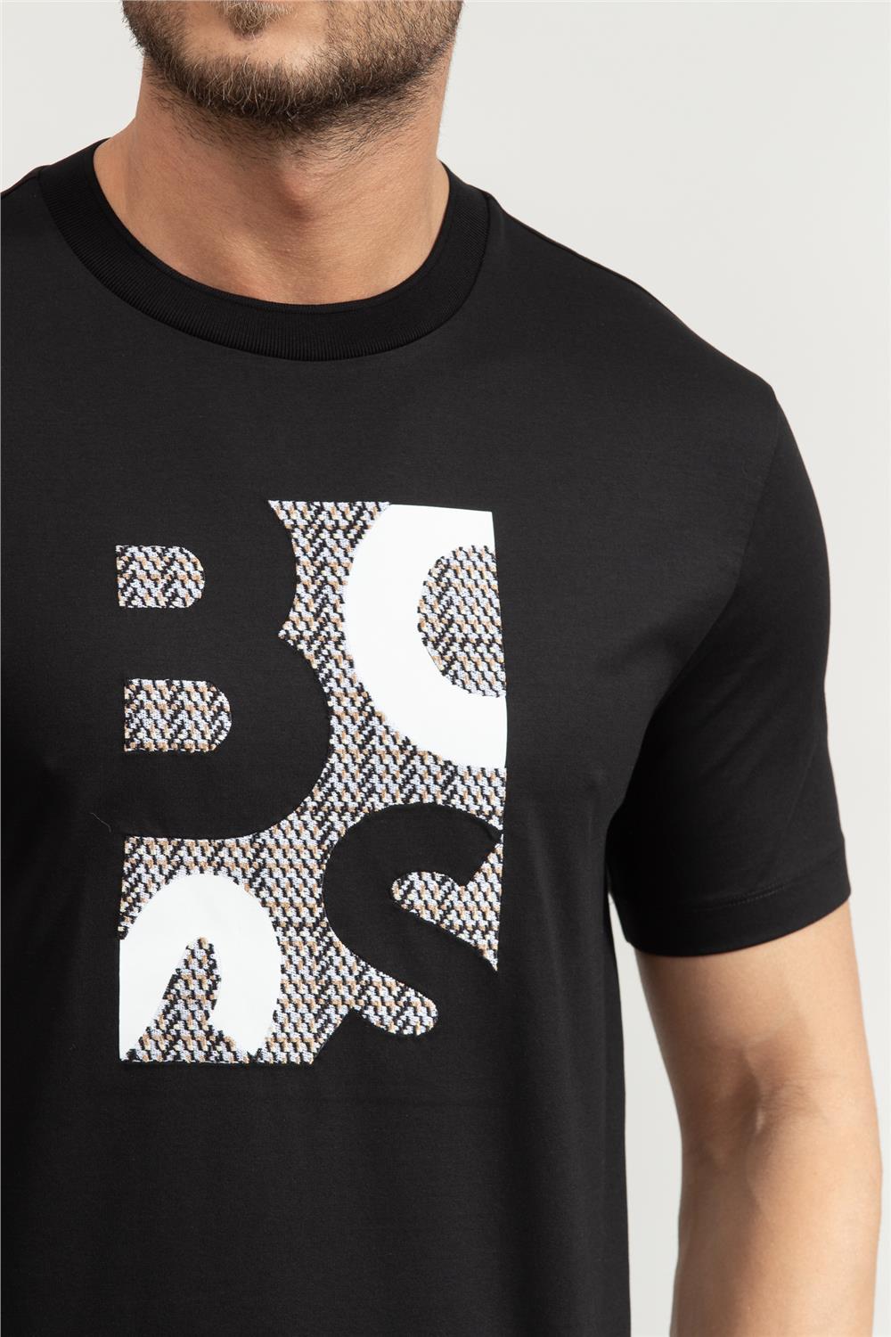 BOSS H-Thompson Erkek Bisiklet Yaka T-Shirt