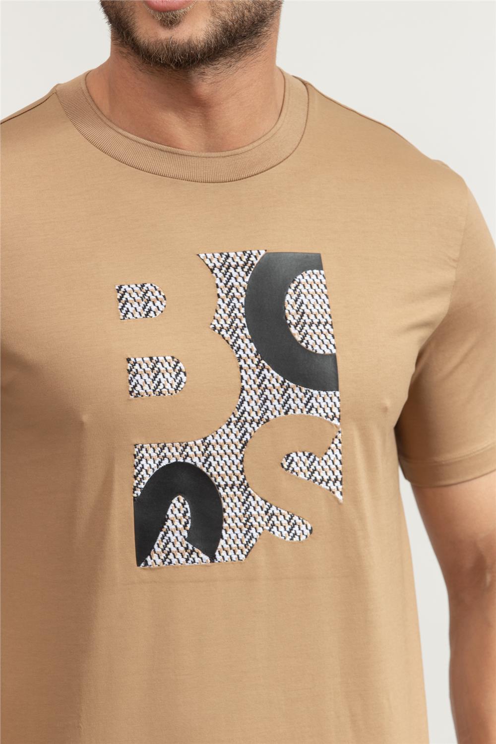 BOSS H-Thompson Erkek Bisiklet Yaka T-Shirt