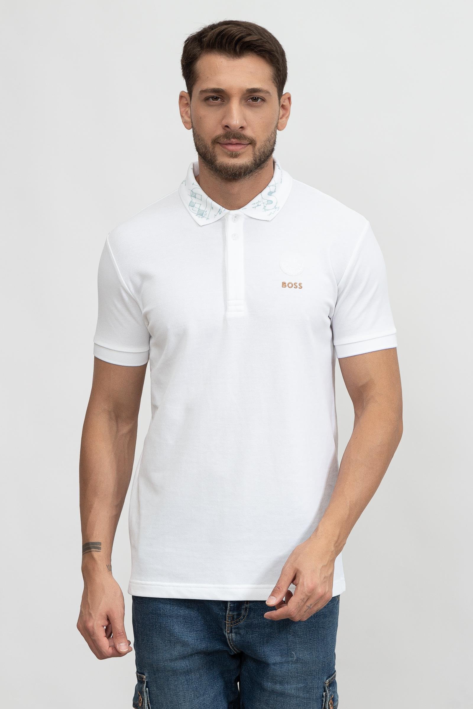Boss Paddyart Erkek Polo Yaka T-Shirt
