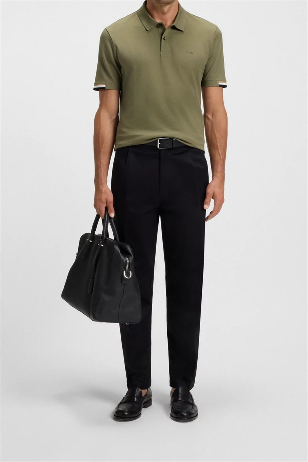 Boss Parlay Erkek Polo Yaka T-Shirt Yeşil