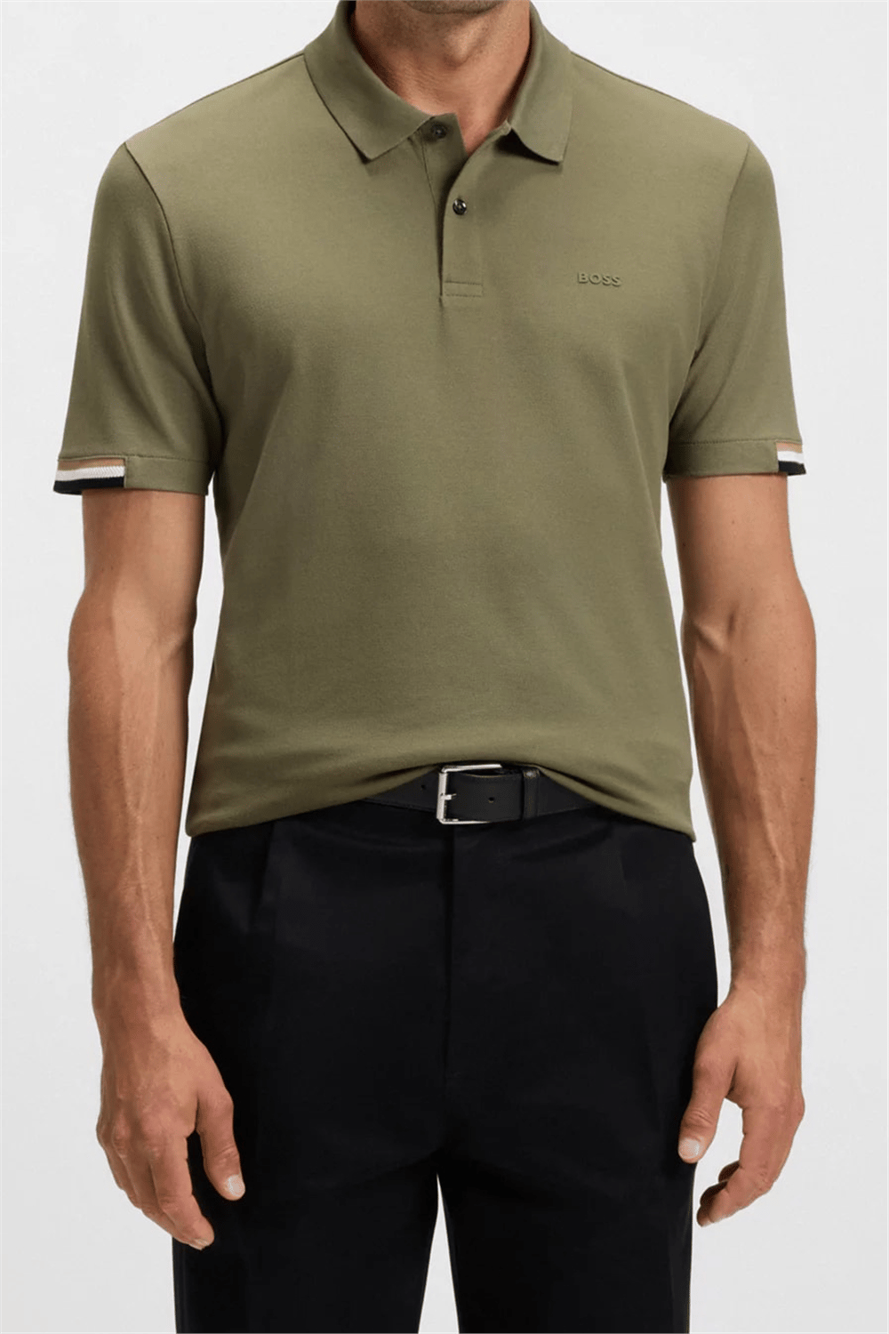 Boss Parlay Erkek Polo Yaka T-Shirt Yeşil